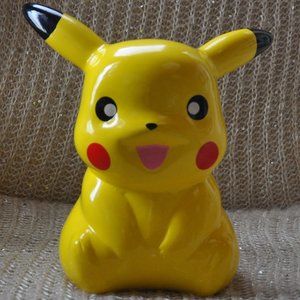 2016 PIKACHU Nintendo Pokémon FAB Starpoint Ceramic Piggy Bank 9x5" (23x13cm)